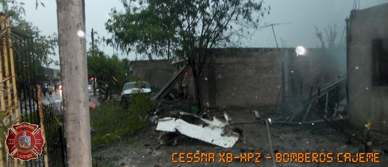 Accidente avioneta Cessna XB-HPZ