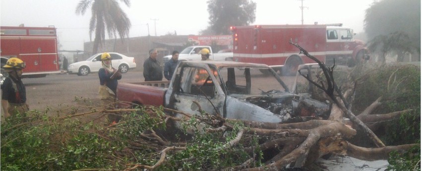 Accidente frente al CBTA 188 - Foto 1