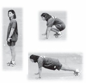 7.- Squat thrusts