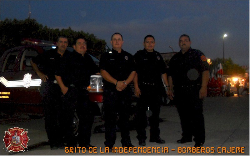 Personal del DBCO durante el Operativo del Grito de la Independencia