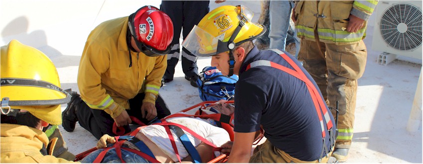 Rescate de trabajador electrucutado - Foto 1