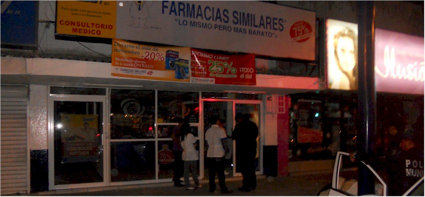 Conato en conocida farmacia