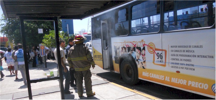 Conato en autobus urbano