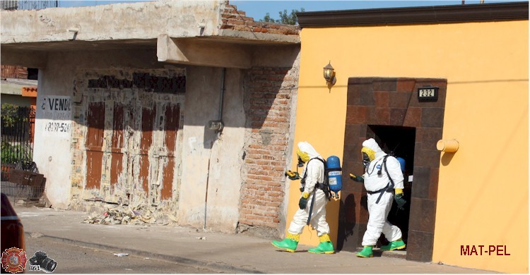 Grupo MATPEL detectando gases txicos en vivienda