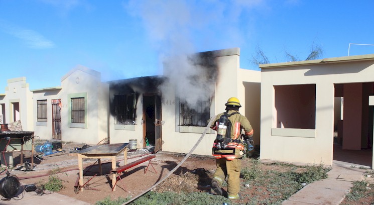 Incendio vivienda Argua y Bretagna