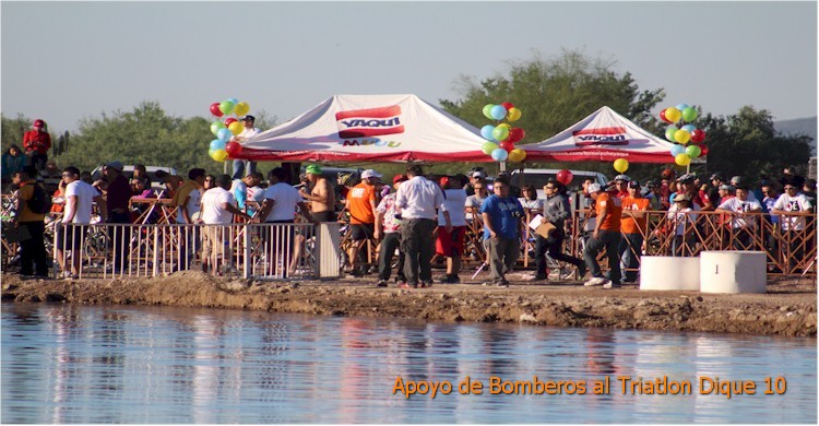 Triatln Dique 10: Carpas de patrocinadores