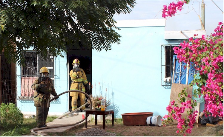 Incendio en Colonia Villa Fontana