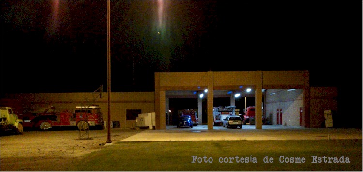 Vista nocturna de la Estacin 4, Villa Bonita. Imagen cortesa de Cosme Estrada