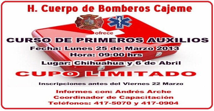 Banner Curso de Primeros Auxilios